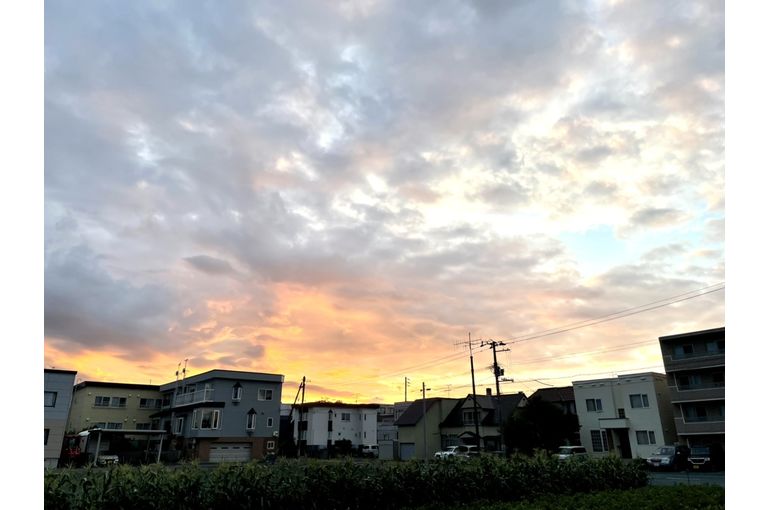 電線の少ない貴重な場所